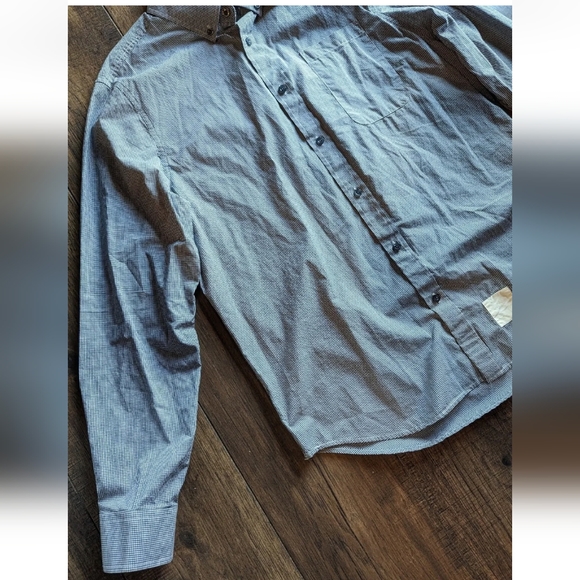 Five Four Poggy The Man Men's Long Sleeve Button Down Shirt Check Print Sz Large - Picture 8 of 16